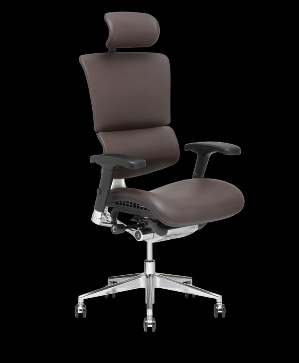 X4 Leather Executive Office Chair - Brown Leather