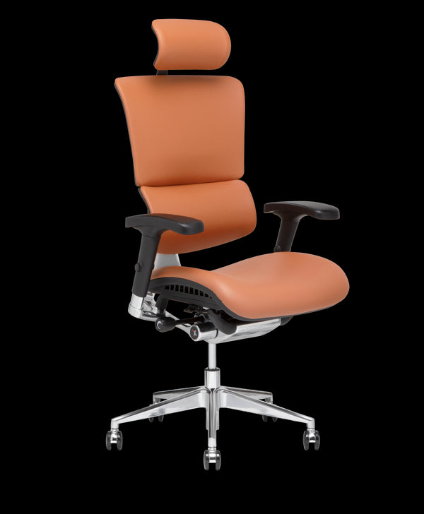X4 Leather Executive Office Chair - Cognac Leather