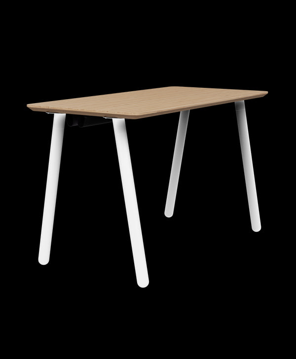 Studio Desk with Angled Legs - Honey